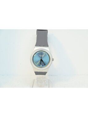 2001 Swatch Irony Falling Star YLS1011 Blue Sun-Brushed Dial Watch 33mm